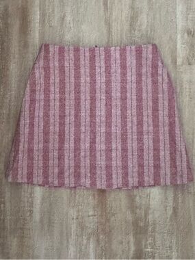Wilfred Pink Striped A-Line Mini Skirt